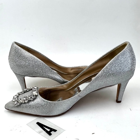 BADGLEY MISCHKA Carrie Crystal Embellished Pump sz 9.5 - Picture 7 of 13